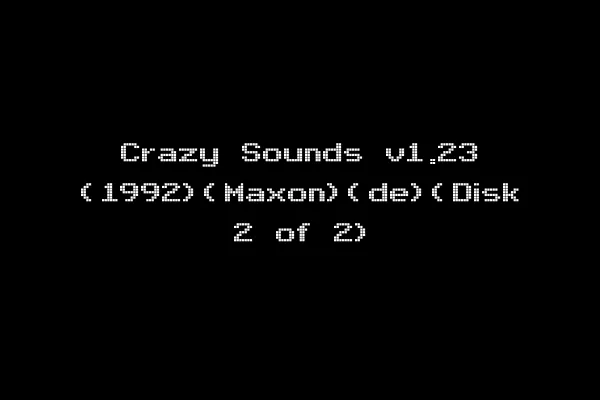 Crazy Sounds v1.23 (1992)(Maxon)(de)(Disk 2 of 2)