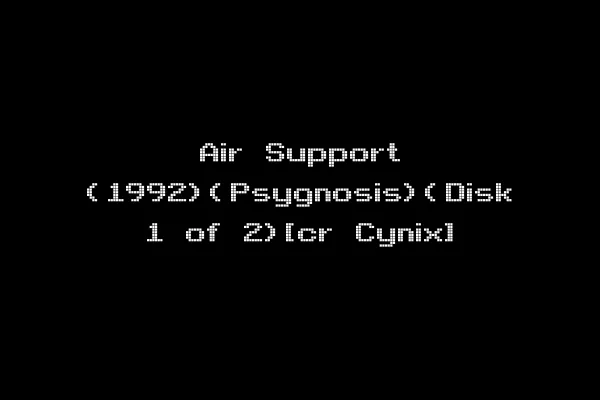 Air Support (1992)(Psygnosis)(Disk 1 of 2)[cr Cynix]