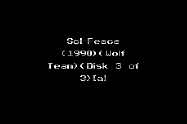 Sol-Feace (1990)(Wolf Team)(Disk 3 of 3)[a]