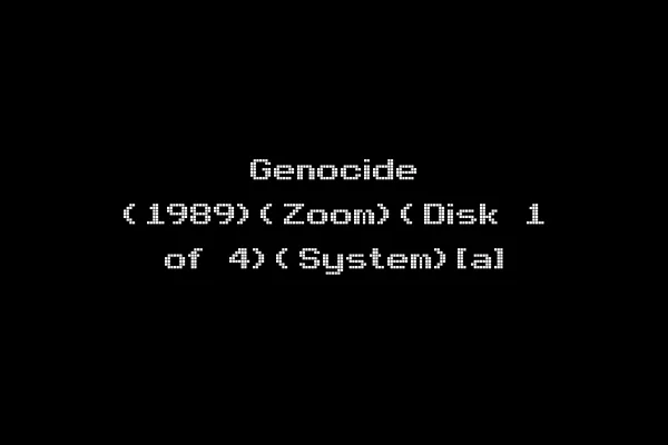 Genocide (1989)(Zoom)(Disk 1 of 4)(System)[a]