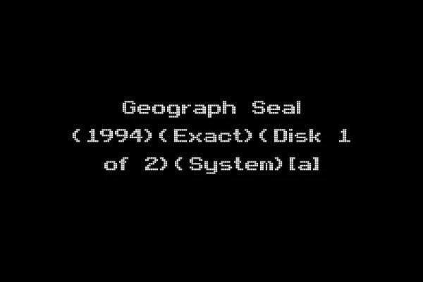 Geograph Seal (1994)(Exact)(Disk 1 of 2)(System)[a]