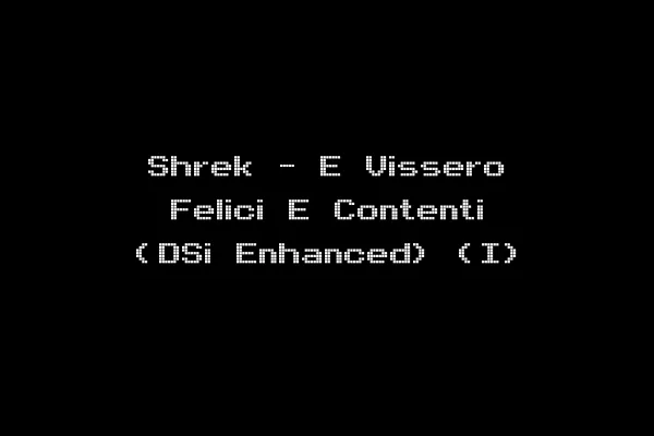 Shrek - E Vissero Felici E Contenti (DSi Enhanced) (I)