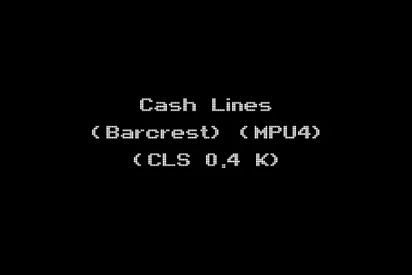 Cash Lines (Barcrest) (MPU4) (CLS 0.4 K)