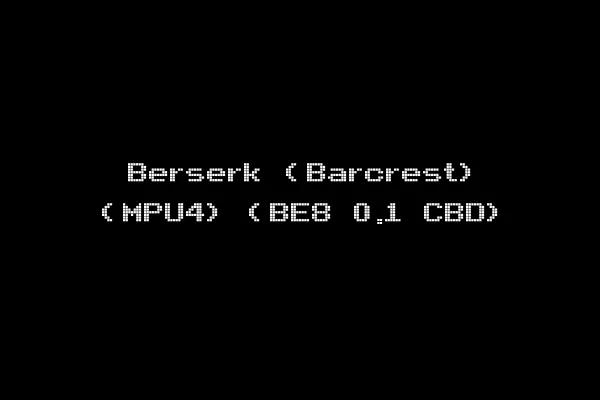 Berserk (Barcrest) (MPU4) (BE8 0.1 CBD)