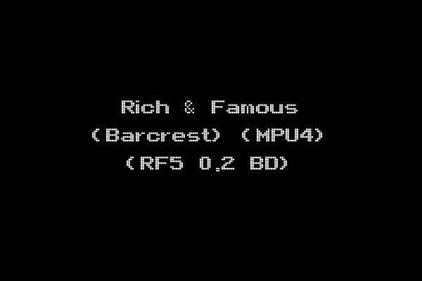 Rich & Famous (Barcrest) (MPU4) (RF5 0.2 BD)
