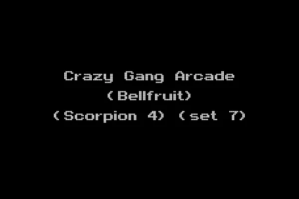 Crazy Gang Arcade (Bellfruit) (Scorpion 4) (set 7)