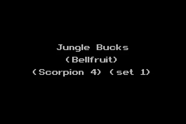 Jungle Bucks (Bellfruit) (Scorpion 4) (set 1)