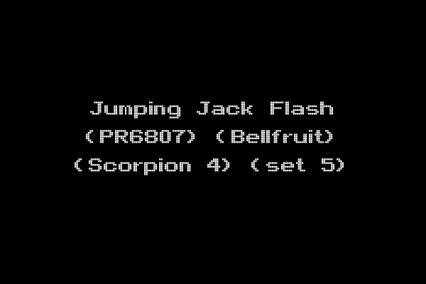 Jumping Jack Flash (PR6807) (Bellfruit) (Scorpion 4) (set 5)