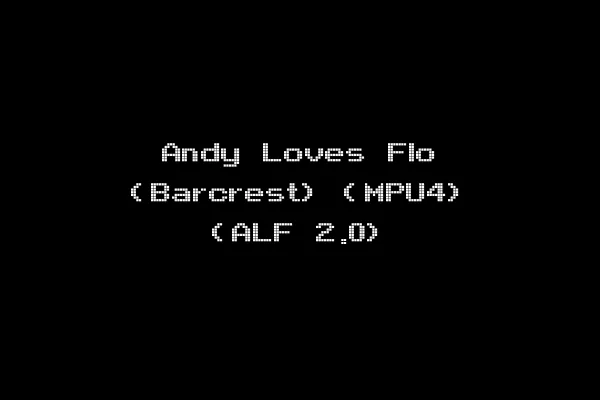 Andy Loves Flo (Barcrest) (MPU4) (ALF 2.0)