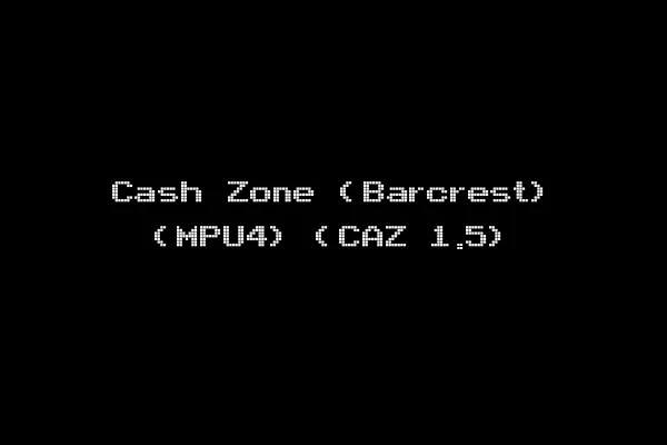 Cash Zone (Barcrest) (MPU4) (CAZ 1.5)