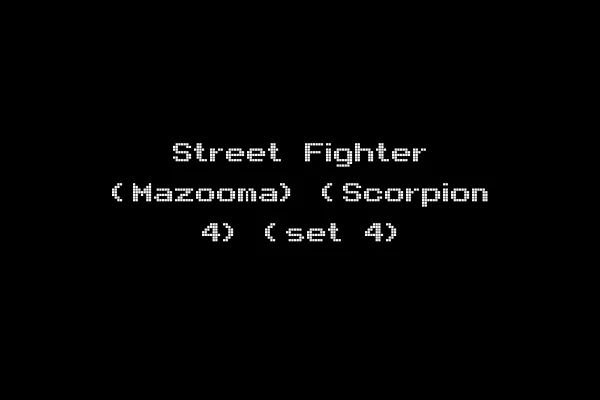 Street Fighter (Mazooma) (Scorpion 4) (set 4)