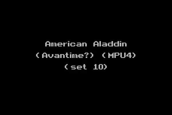 American Aladdin (Avantime?) (MPU4) (set 10)