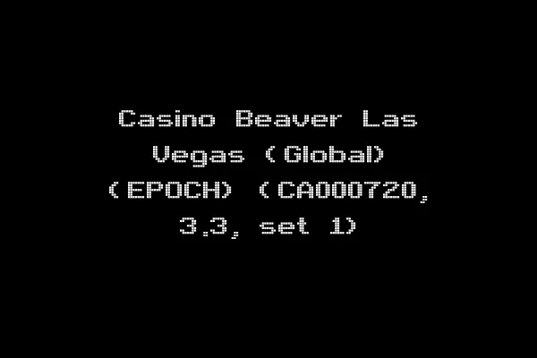 Casino Beaver Las Vegas (Global) (EPOCH) (CA000720, 3.3, set 1)