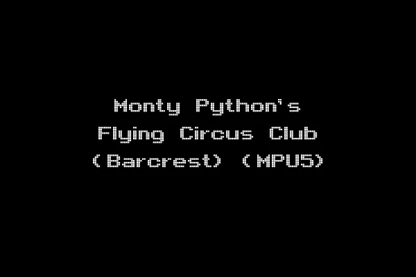Monty Python's Flying Circus Club (Barcrest) (MPU5)