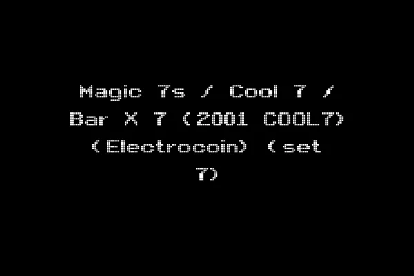 Magic 7s / Cool 7 / Bar X 7 (2001 COOL7) (Electrocoin) (set 7)