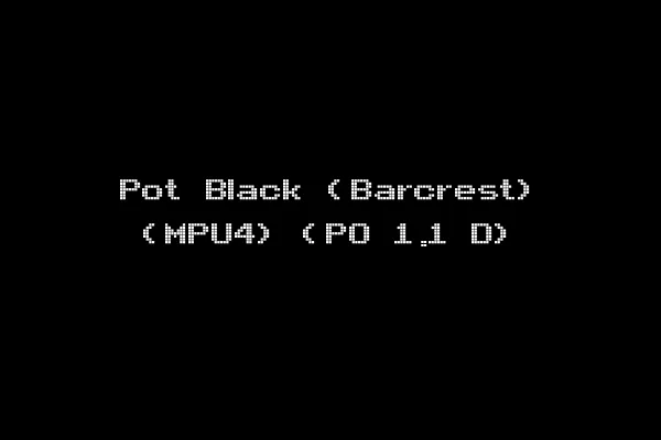 Pot Black (Barcrest) (MPU4) (PO 1.1 D)