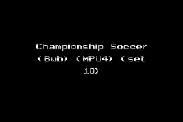 Championship Soccer (Bwb) (MPU4) (set 10)