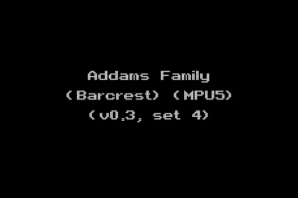 Addams Family (Barcrest) (MPU5) (v0.3, set 4)