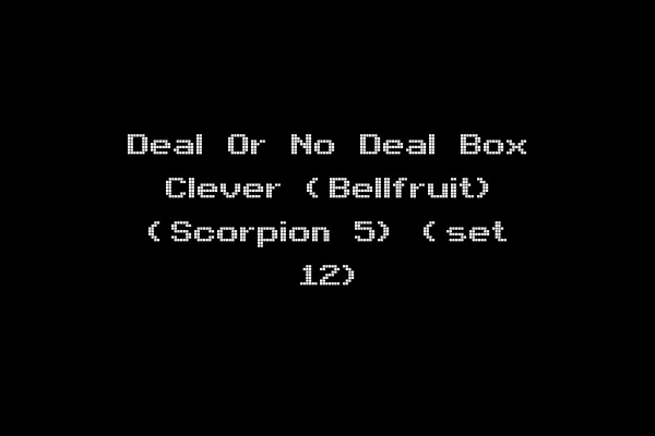 Deal Or No Deal Box Clever (Bellfruit) (Scorpion 5) (set 12)