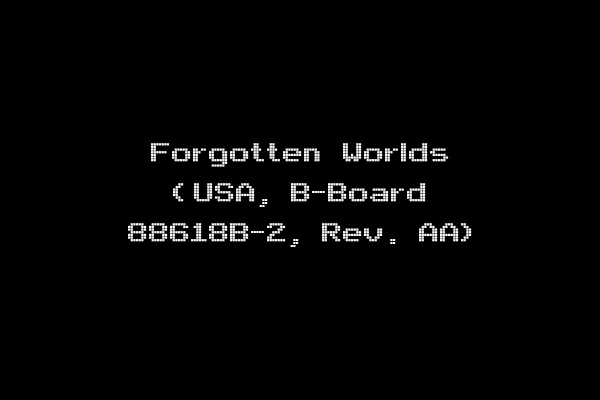 Forgotten Worlds (USA, B-Board 88618B-2, Rev. AA)