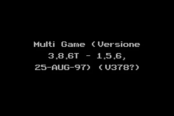Multi Game (Versione 3.8.6T - 1.5.6, 25-AUG-97) (V378?)