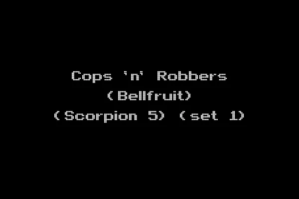 Cops 'n' Robbers (Bellfruit) (Scorpion 5) (set 1)