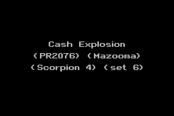Cash Explosion (PR2076) (Mazooma) (Scorpion 4) (set 6)