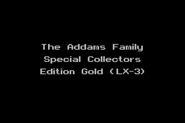 The Addams Family Special Collectors Edition Gold (LX-3)