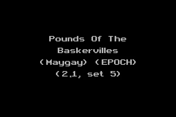 Pounds Of The Baskervilles (Maygay) (EPOCH) (2.1, set 5)