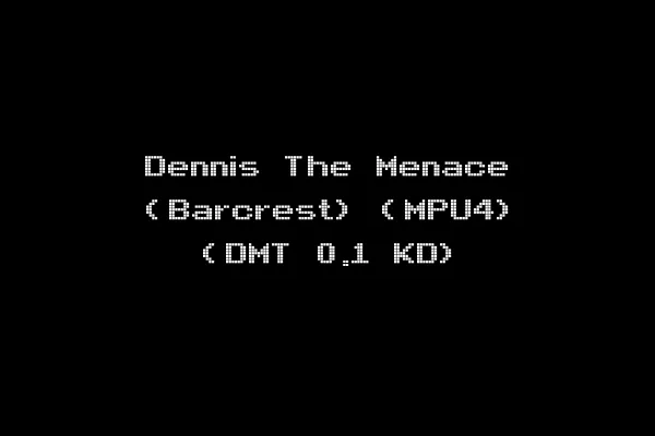 Dennis The Menace (Barcrest) (MPU4) (DMT 0.1 KD)