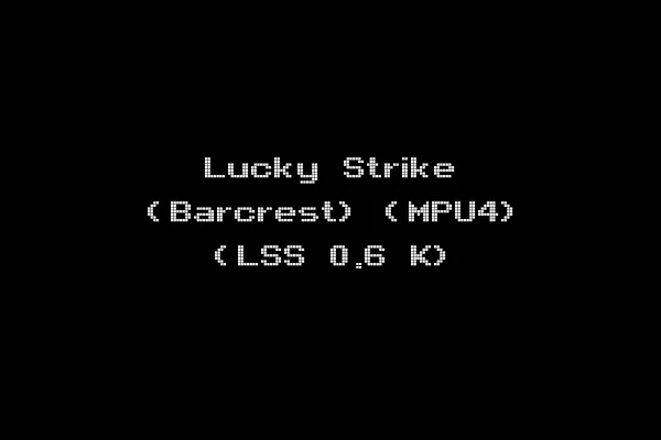 Lucky Strike (Barcrest) (MPU4) (LSS 0.6 K)