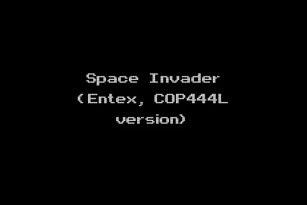 Space Invader (Entex, COP444L version)