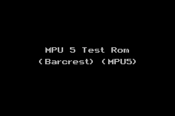 MPU 5 Test Rom (Barcrest) (MPU5)