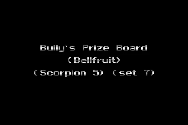 Bully's Prize Board (Bellfruit) (Scorpion 5) (set 7)