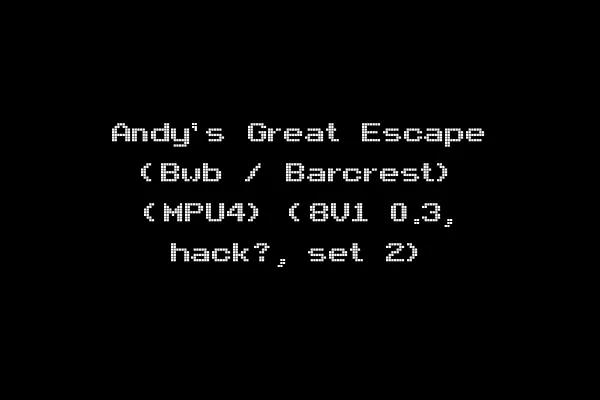 Andy's Great Escape (Bwb / Barcrest) (MPU4) (8V1 0.3, hack?, set 2)