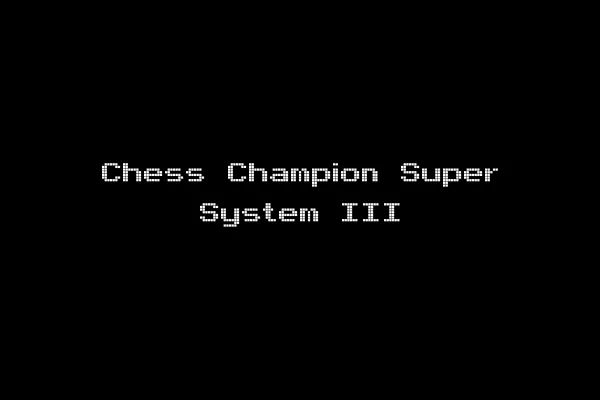 Chess Champion Super System III