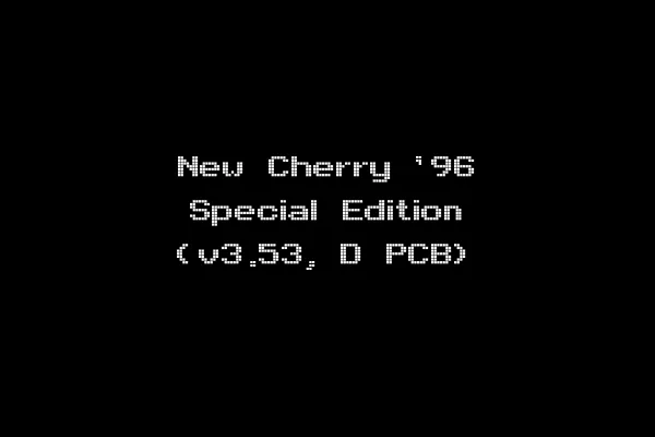 New Cherry '96 Special Edition (v3.53, D PCB)