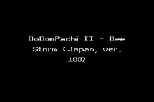 DoDonPachi II - Bee Storm (Japan, ver. 100)