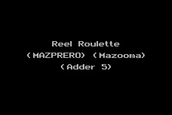 Reel Roulette (MAZPRERO) (Mazooma) (Adder 5)
