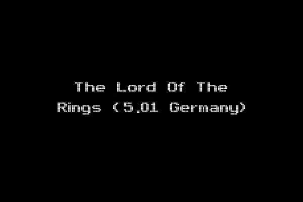 The Lord Of The Rings (5.01 Germany)
