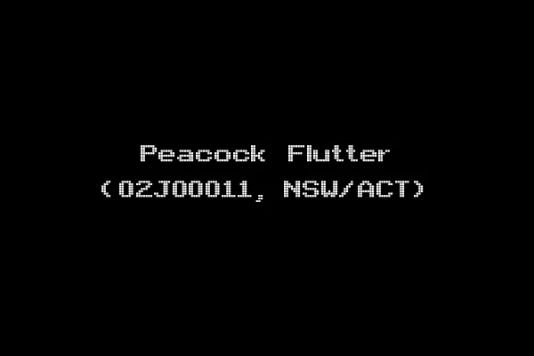 Peacock Flutter (02J00011, NSW/ACT)