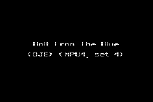Bolt From The Blue (DJE) (MPU4, set 4)