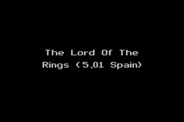 The Lord Of The Rings (5.01 Spain)