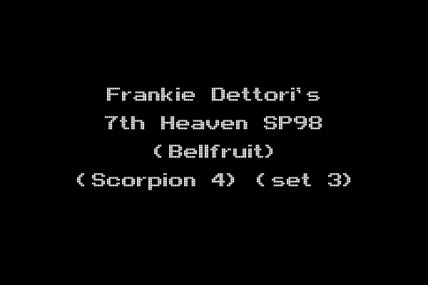 Frankie Dettori's 7th Heaven SP98 (Bellfruit) (Scorpion 4) (set 3)
