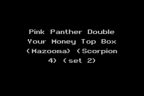 Pink Panther Double Your Money Top Box (Mazooma) (Scorpion 4) (set 2)