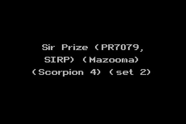 Sir Prize (PR7079, SIRP) (Mazooma) (Scorpion 4) (set 2)