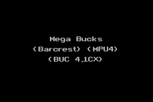 Mega Bucks (Barcrest) (MPU4) (BUC 4.1CX)