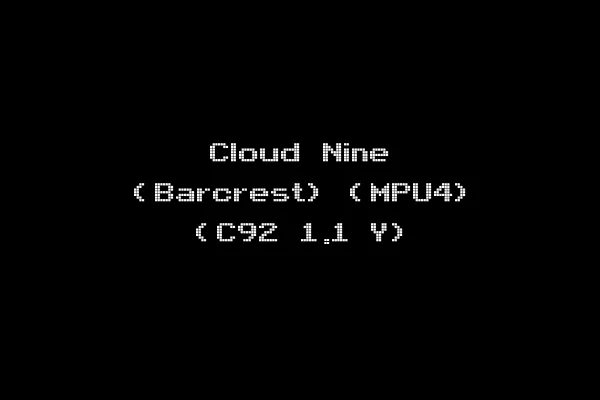 Cloud Nine (Barcrest) (MPU4) (C92 1.1 Y)