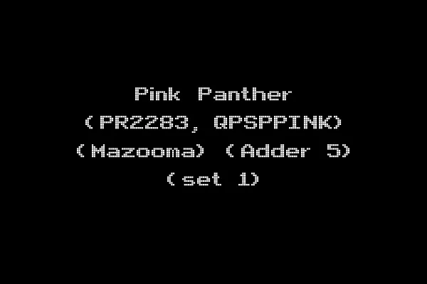 Pink Panther (PR2283, QPSPPINK) (Mazooma) (Adder 5) (set 1)