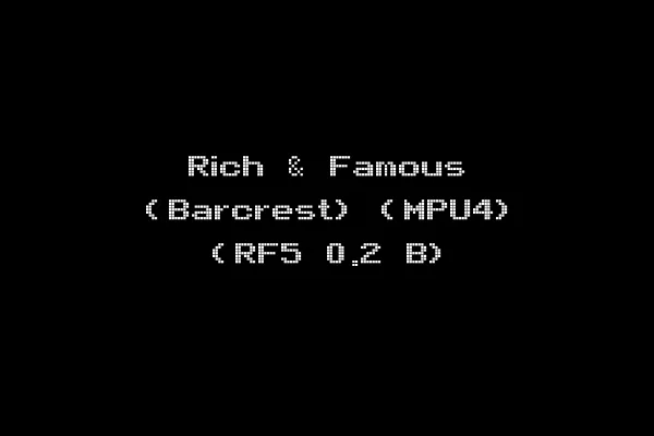 Rich & Famous (Barcrest) (MPU4) (RF5 0.2 B)